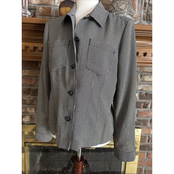 Emma James Black & Cream Blazer Size 6 - Picture 2 of 7